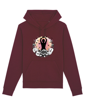 Yoga Lotus Fluturi Burgundy