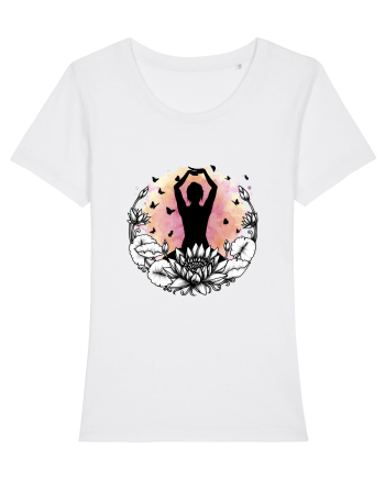 Yoga Lotus Fluturi White