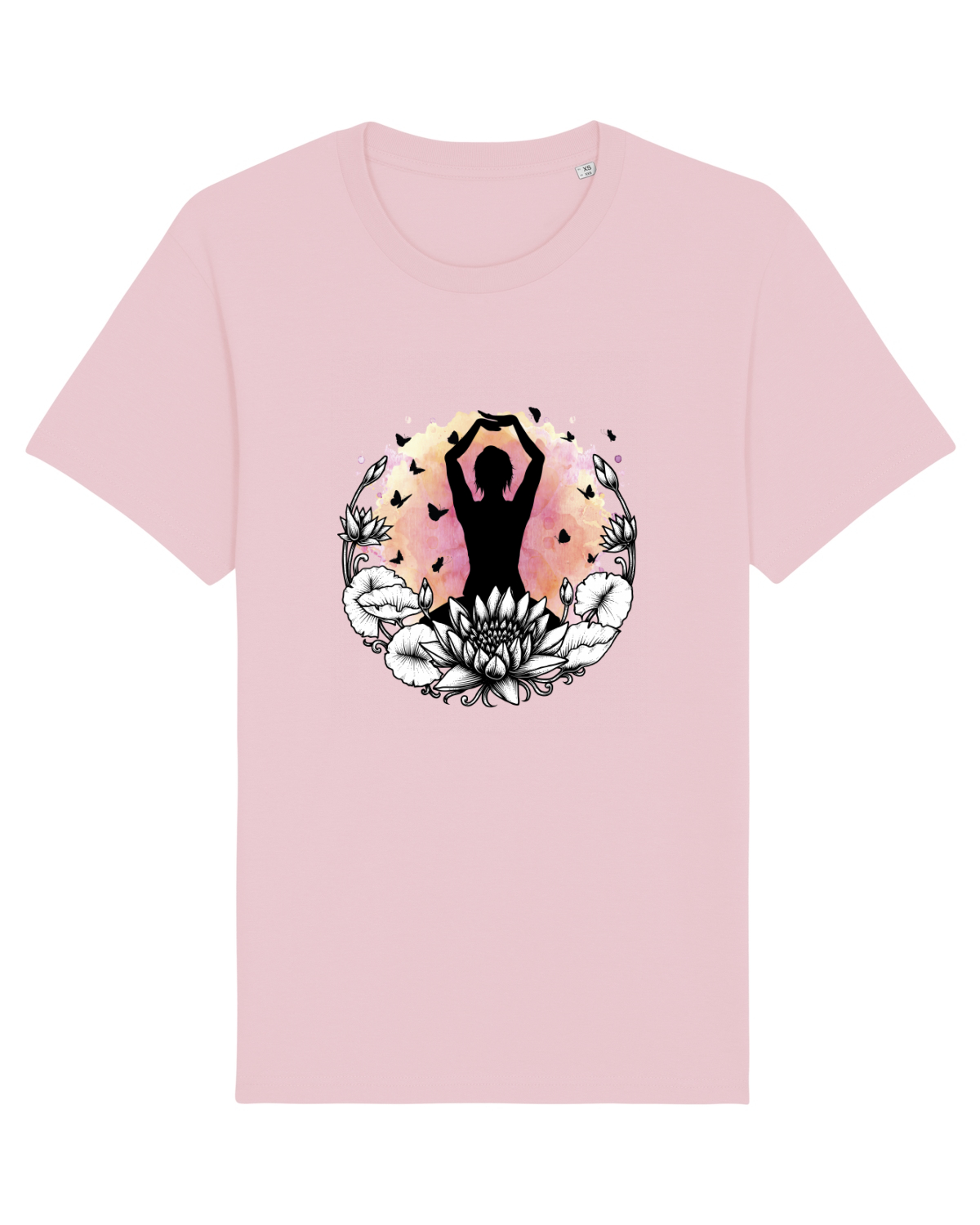 Tricou mânecă scurtă Unisex Rocker Cotton Pink