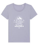 Survive alone Tricou mânecă scurtă guler larg fitted Damă Expresser
