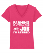 FARMER Tricou mânecă scurtă guler V Damă Evoker