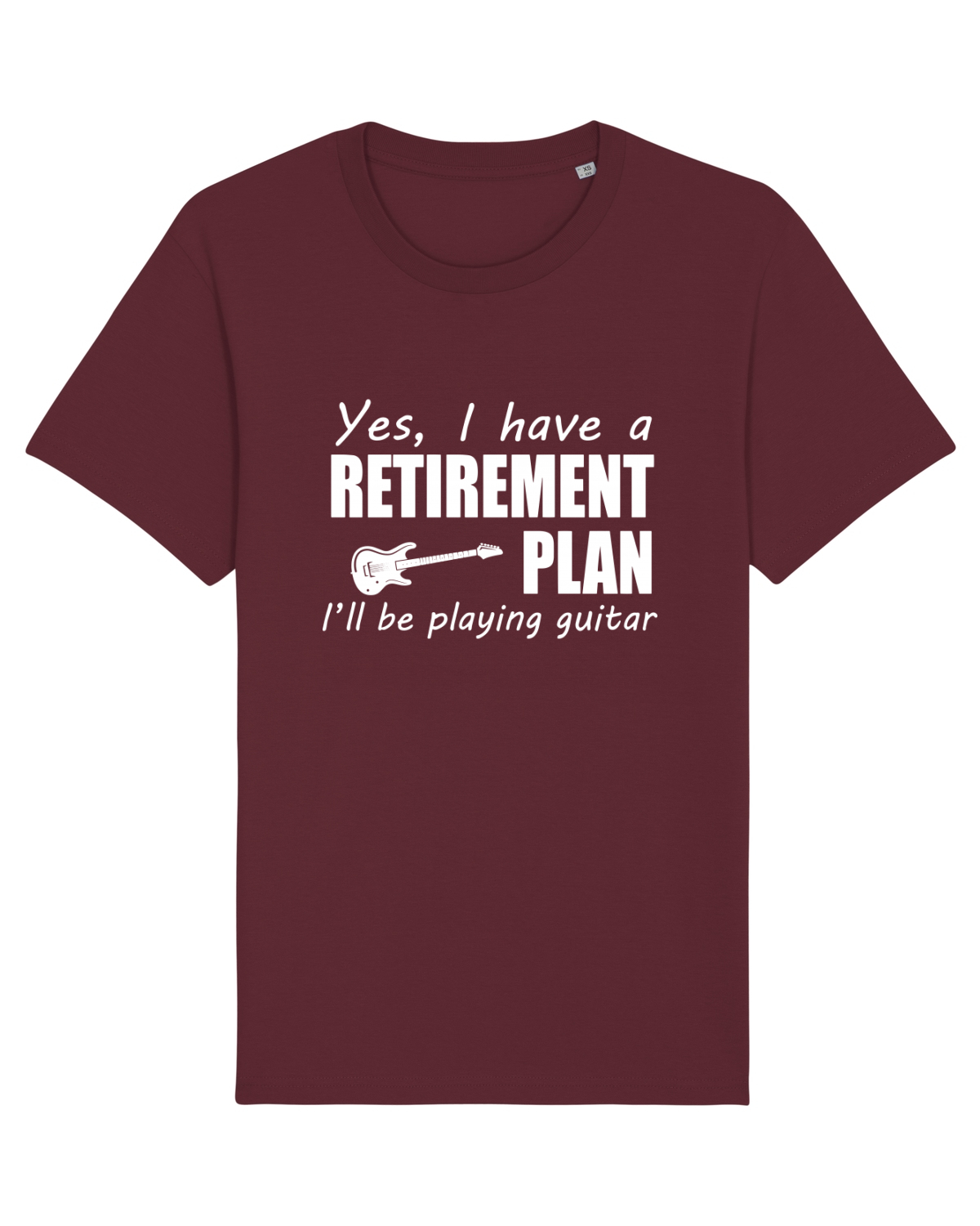 Tricou mânecă scurtă Unisex Rocker Burgundy