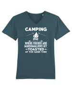 CAMPING Tricou mânecă scurtă guler V Bărbat Presenter