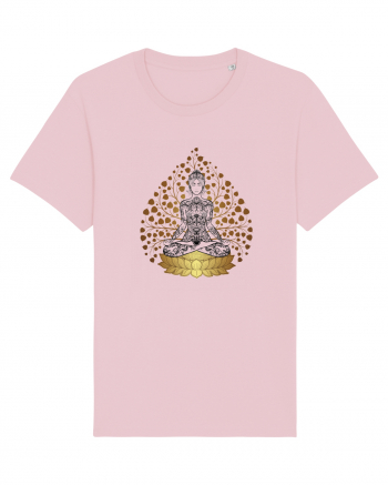 Yoga Lotus Tattoo Auriu Cotton Pink