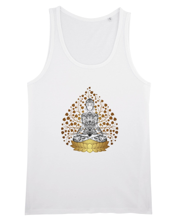 Yoga Lotus Tattoo Auriu White