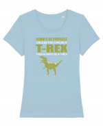 T-REX Tricou mânecă scurtă guler larg fitted Damă Expresser