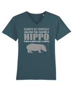 HIPPO Tricou mânecă scurtă guler V Bărbat Presenter