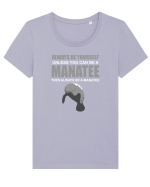 MANATEE Tricou mânecă scurtă guler larg fitted Damă Expresser