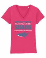 SHARK Tricou mânecă scurtă guler V Damă Evoker