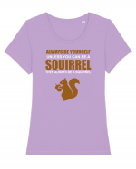 SQUIRREL Tricou mânecă scurtă guler larg fitted Damă Expresser