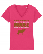 MOOSE Tricou mânecă scurtă guler V Damă Evoker