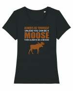 MOOSE Tricou mânecă scurtă guler larg fitted Damă Expresser