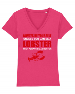 LOBSTER Tricou mânecă scurtă guler V Damă Evoker