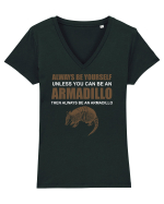 ARMADILLO Tricou mânecă scurtă guler V Damă Evoker