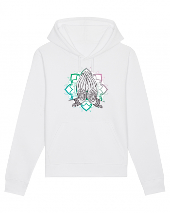 Yoga Lotus Hands White