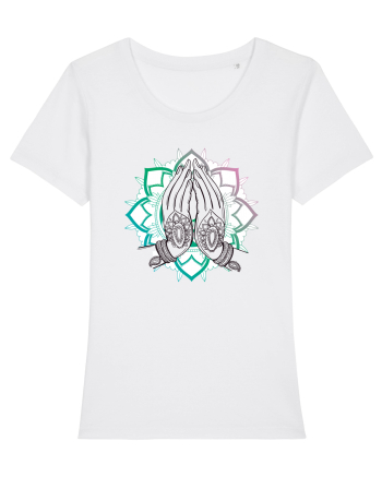 Yoga Lotus Hands White