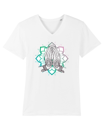 Yoga Lotus Hands White