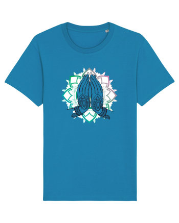 Yoga Lotus Hands Azur