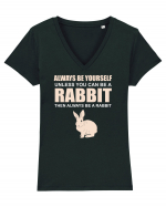 RABBIT Tricou mânecă scurtă guler V Damă Evoker