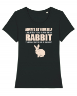 RABBIT Tricou mânecă scurtă guler larg fitted Damă Expresser