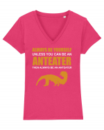 ANTEATER Tricou mânecă scurtă guler V Damă Evoker