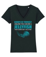 JELLYFISH Tricou mânecă scurtă guler V Damă Evoker
