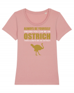 OSTRICH Tricou mânecă scurtă guler larg fitted Damă Expresser