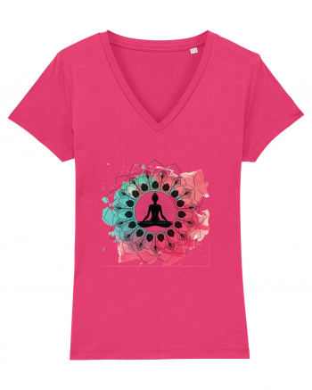 Yoga Lotus Mandala Raspberry