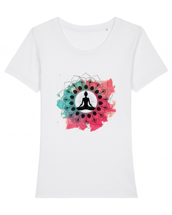 Yoga Lotus Mandala White