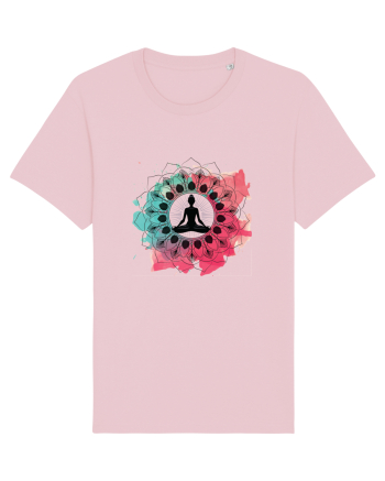 Yoga Lotus Mandala Cotton Pink