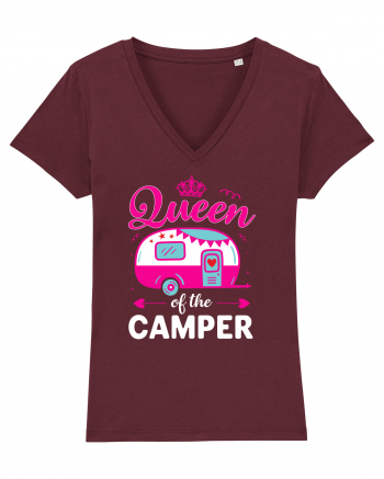 Queen Of The Camper Burgundy