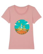 Euphoric Journey Tricou mânecă scurtă guler larg fitted Damă Expresser