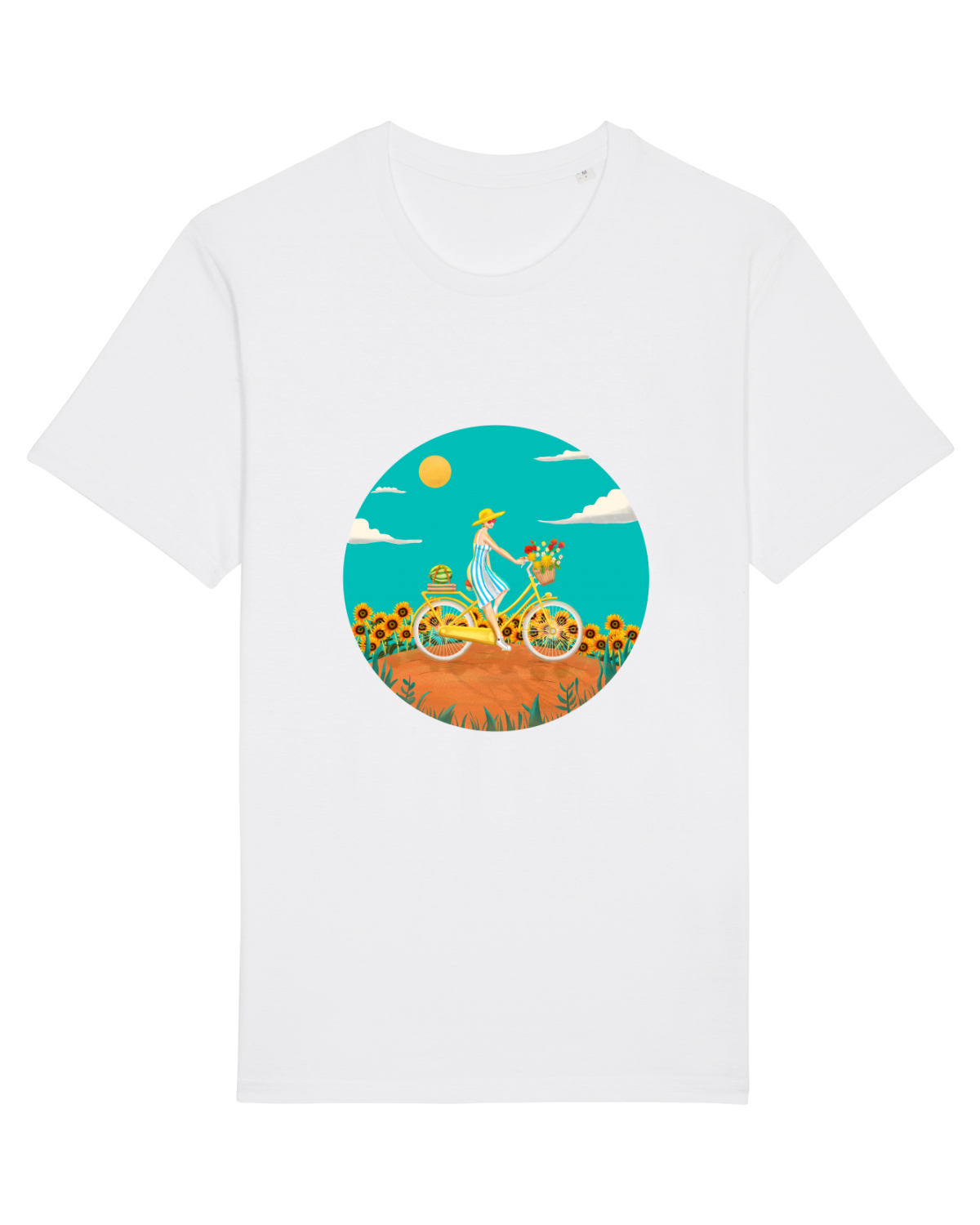 Tricou mânecă scurtă Unisex Rocker White