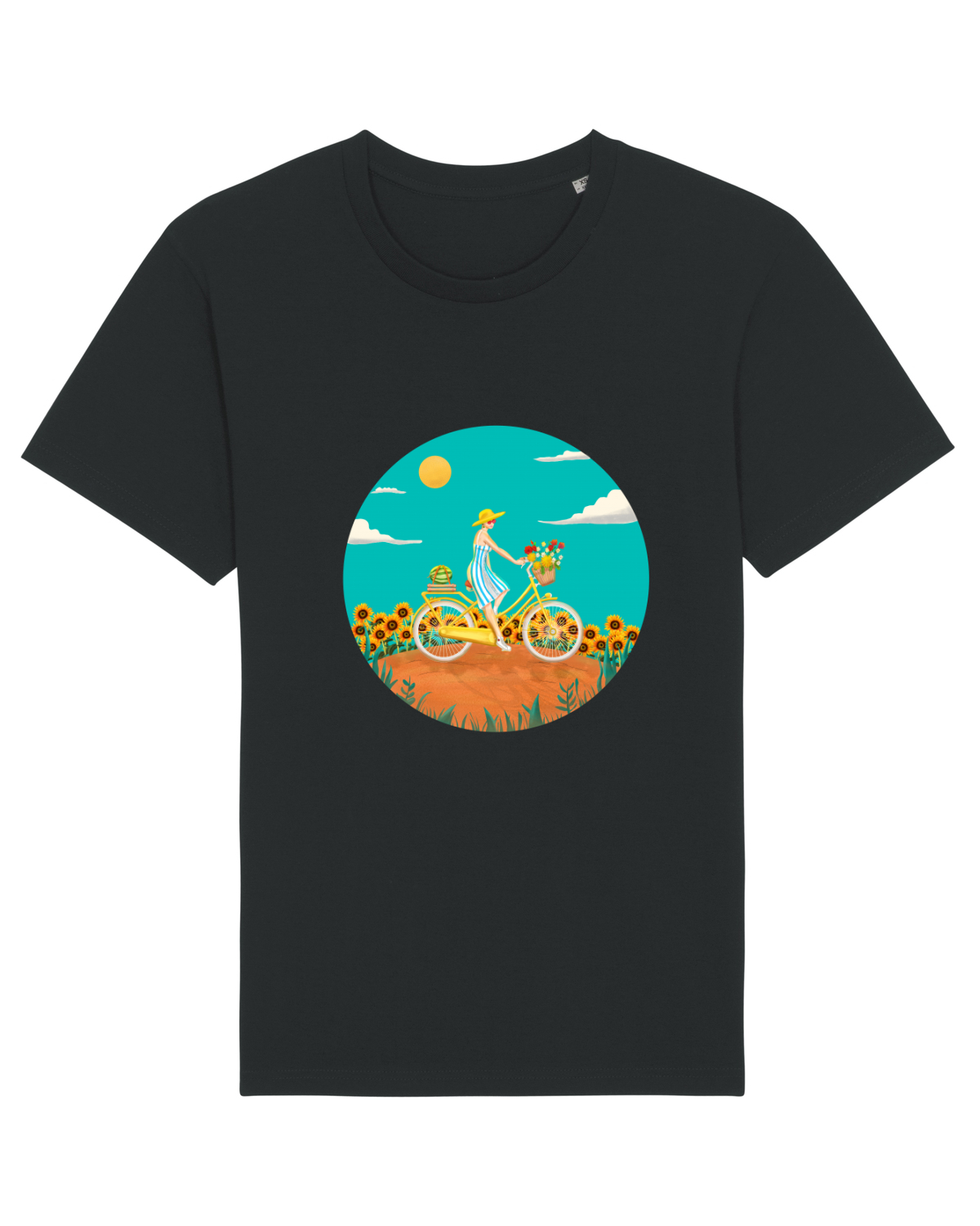 Tricou mânecă scurtă Unisex Rocker Black