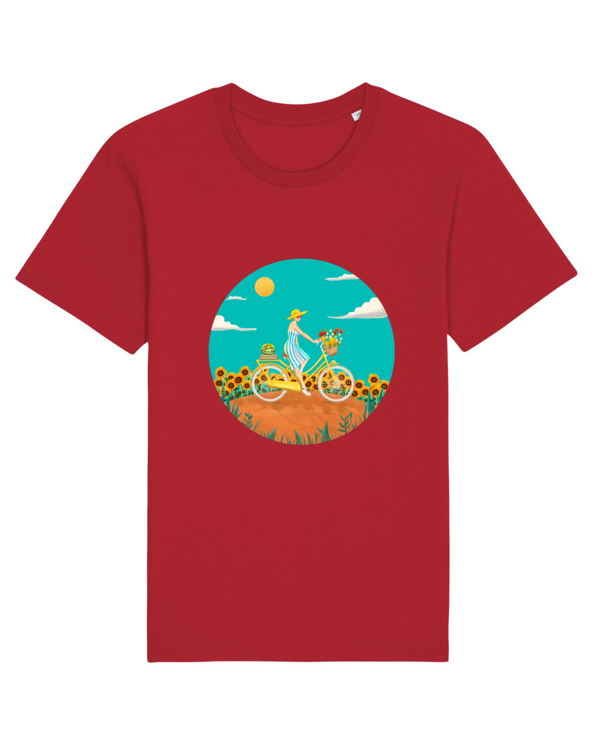 Tricou mânecă scurtă Unisex Rocker Red