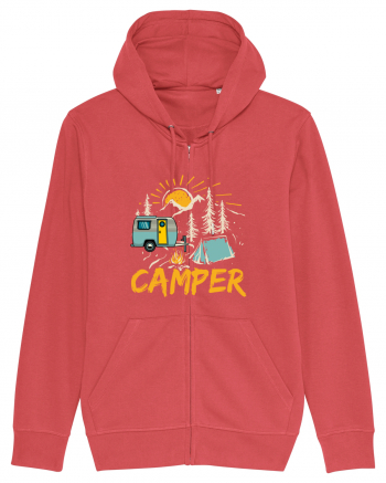 Retro Camper Carmine Red