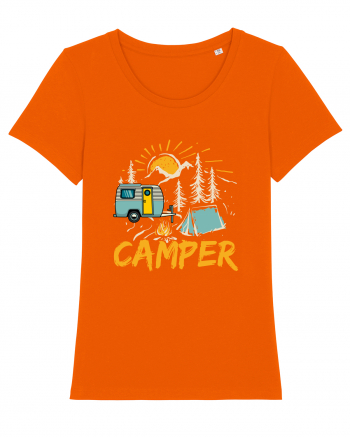 Retro Camper Bright Orange