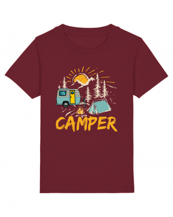Retro Camper Burgundy