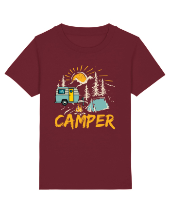 Retro Camper Burgundy