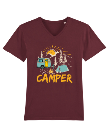 Retro Camper Burgundy