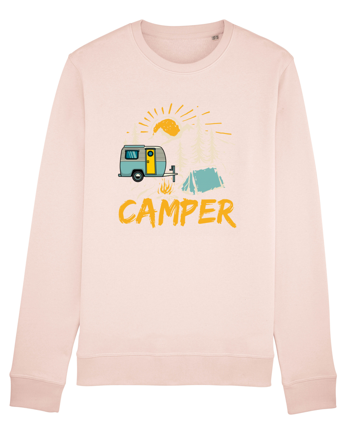Bluză mânecă lungă Unisex Rise Candy Pink