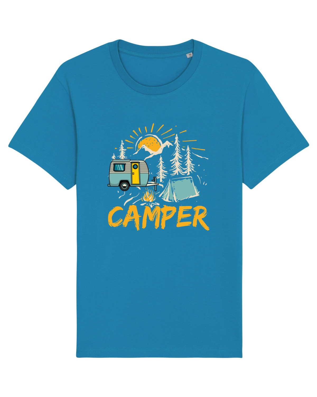 Tricou mânecă scurtă Unisex Rocker Azur