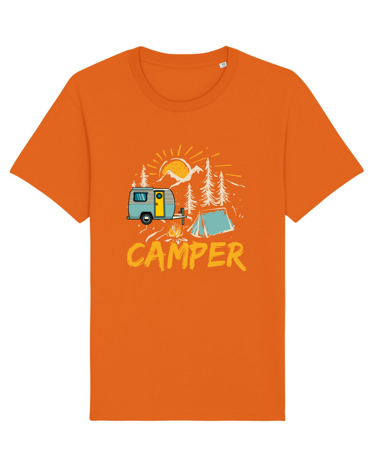 Tricou mânecă scurtă Unisex Rocker Bright Orange