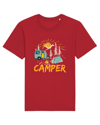 Retro Camper Red