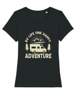 RV Adventure Tricou mânecă scurtă guler larg fitted Damă Expresser