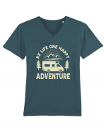 RV Adventure Tricou mânecă scurtă guler V Bărbat Presenter