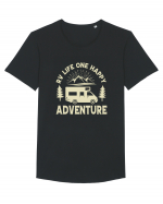 RV Adventure Tricou mânecă scurtă guler larg Bărbat Skater