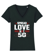 Spread Love Not 5G Tricou mânecă scurtă guler V Damă Evoker