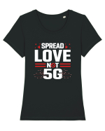 Spread Love Not 5G Tricou mânecă scurtă guler larg fitted Damă Expresser