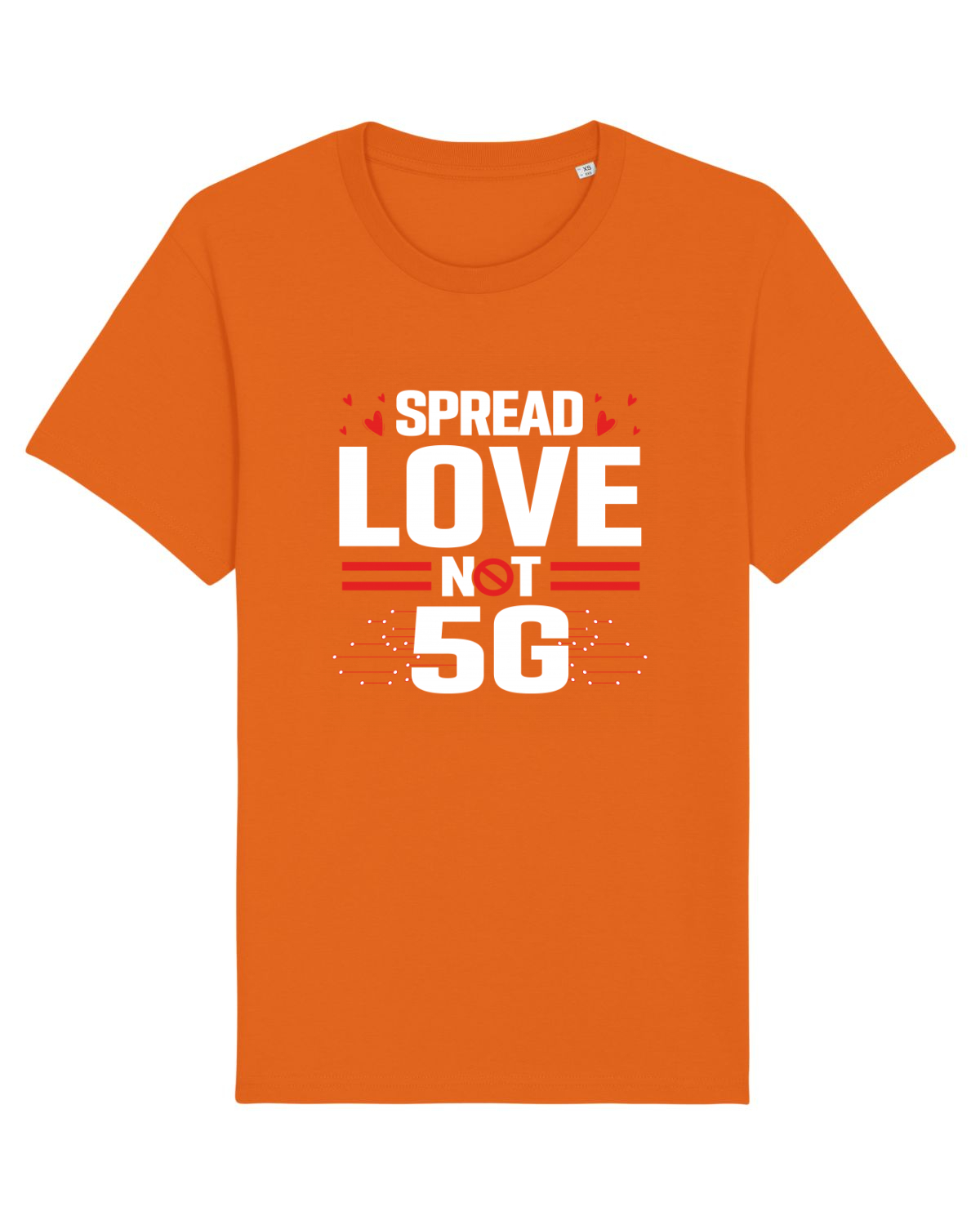 Tricou mânecă scurtă Unisex Rocker Bright Orange
